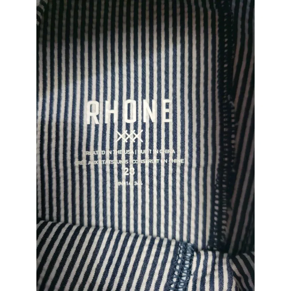 Rhone Seersucker Stretch Resort Pants Fits Mens 28×33 Blue White Striped Golf